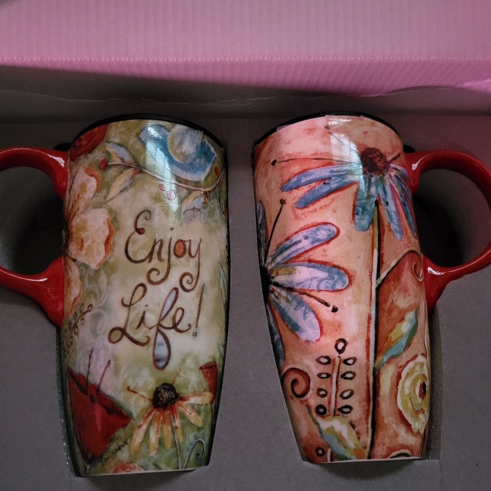 Porcelain Mugs With Lids
